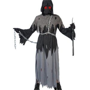 The Reaper Glow Eyes Halloween Costume Size Kids Medium